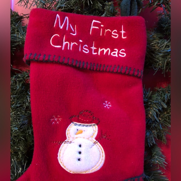 Baby’s First Christmas Stocking - Picture 2 of 3